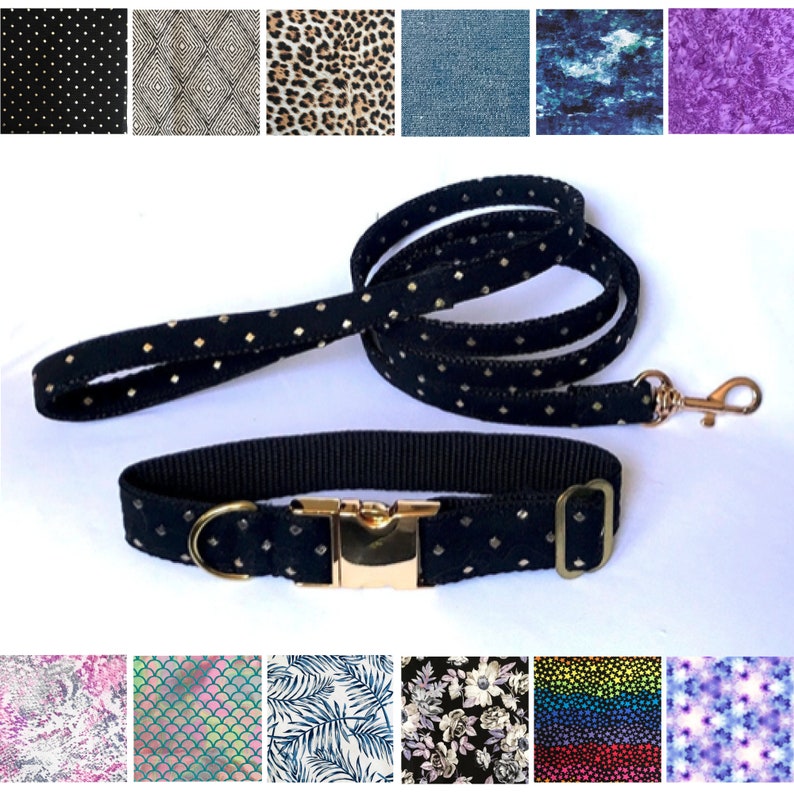 Embellished Collar and Leash Set