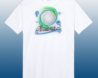 volleyball and name2 t-shirt