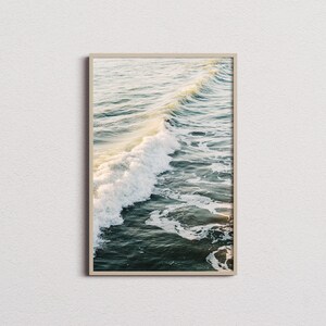 Ocean Wave Printable Wall Art, Boho Wall Decor, Digital Download, Beach Wall Art
