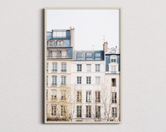 Paris Apartments Wall Art, Instant Download, Paris Photography, Printable Wall Decor