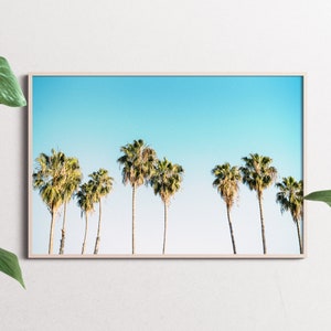 Palm Trees in California Wall Art, Instant Download, Printable Wall Decor, Boho Decor, Beach Wall Art