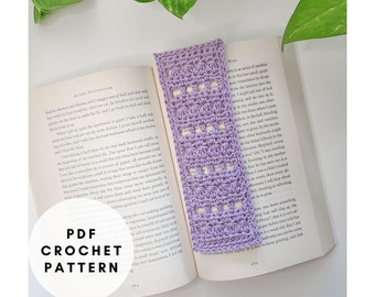 Crochet Bookmark PATTERN, Lace Crochet Bookmark, Boho Crochet Bookmark, Crochet Pattern
