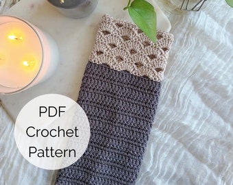 Crochet Hand Towel Pattern PDF, Farmhouse Style Crochet Hand Towel, Kitchen Hand Towel or Bathroom Hand Towel