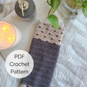 Crochet Hand Towel Pattern PDF, Farmhouse Style Crochet Hand Towel, Kitchen Hand Towel or Bathroom Hand Towel