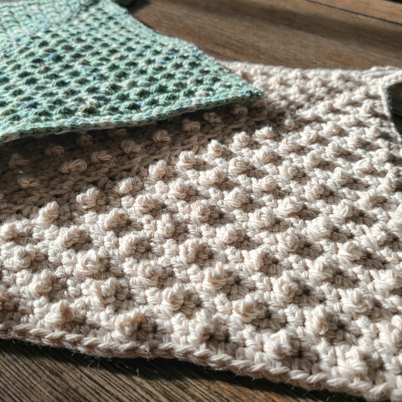 Crochet Dishcloth Pattern PDF, Crochet Dish Towel Pattern, Crochet Hanging Towel, Crochet Kitchen Towel, Crochet Washcloth, Modern Crochet image 5