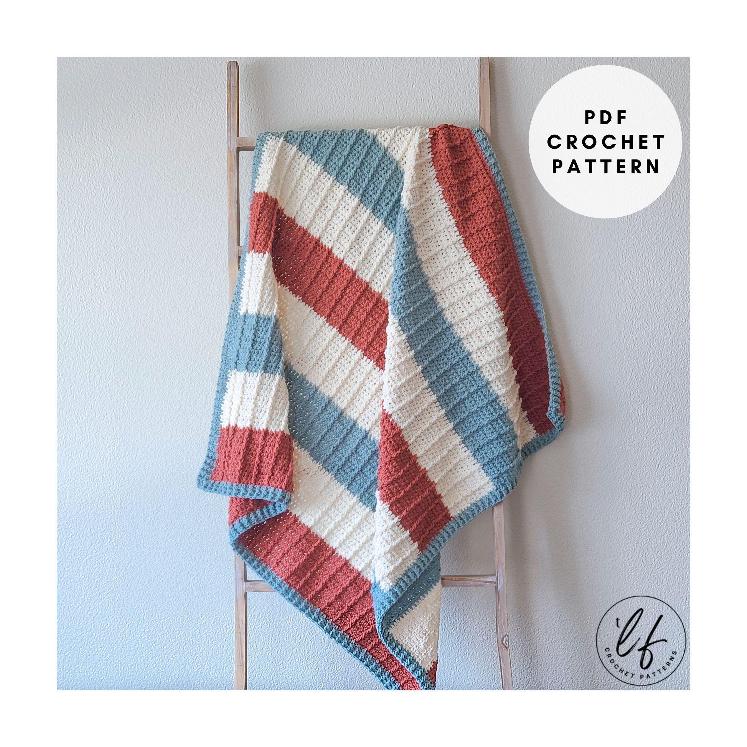 39 Beautiful Crochet Baby Blanket Patterns You Must See, From Easy Textures to Heirloom... 22 Striped Crochet Baby Blanket