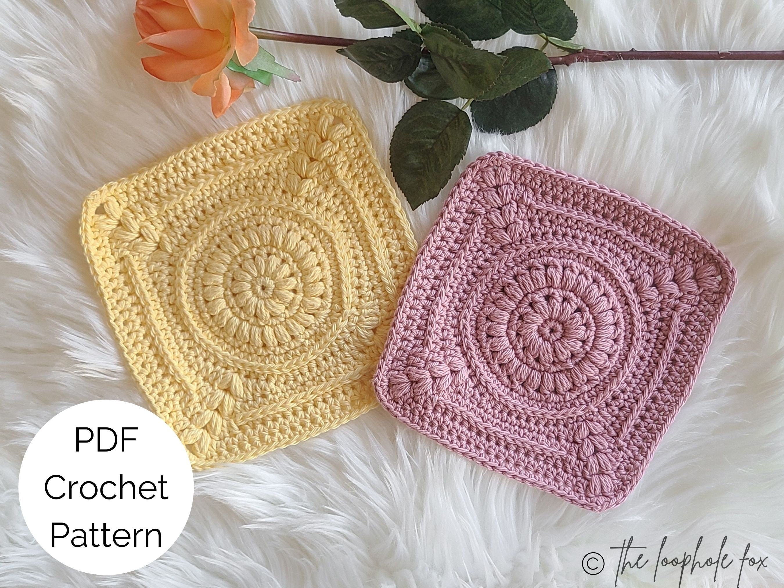 Crochet Washcloth Pattern PDF, Crochet Wash Cloth, Crochet Dishcloth, Crochet Face Cloth, Crochet Wash Rag