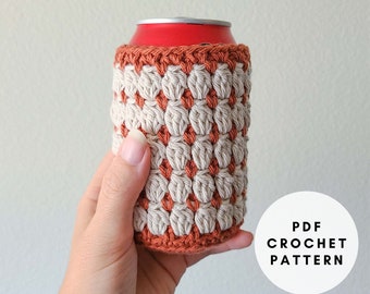 Crochet Can Cozy Pattern PDF, Crochet Can Sleeve Pattern, Crochet Soda Can Holder Pattern