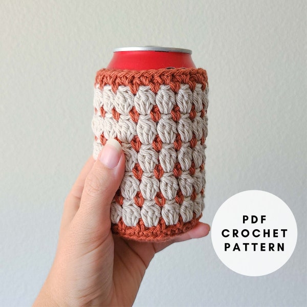 Crochet Can Cozy Pattern PDF, Crochet Can Sleeve Pattern, Crochet Soda Can Holder Pattern