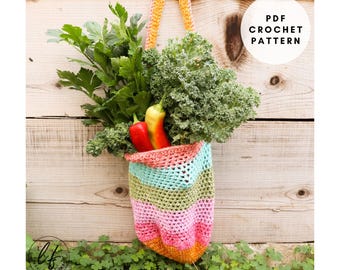Crochet Bag Pattern PDF, Easy Crochet Bag Pattern, Crochet Market Bag Pattern, Easy Market Bag Pattern