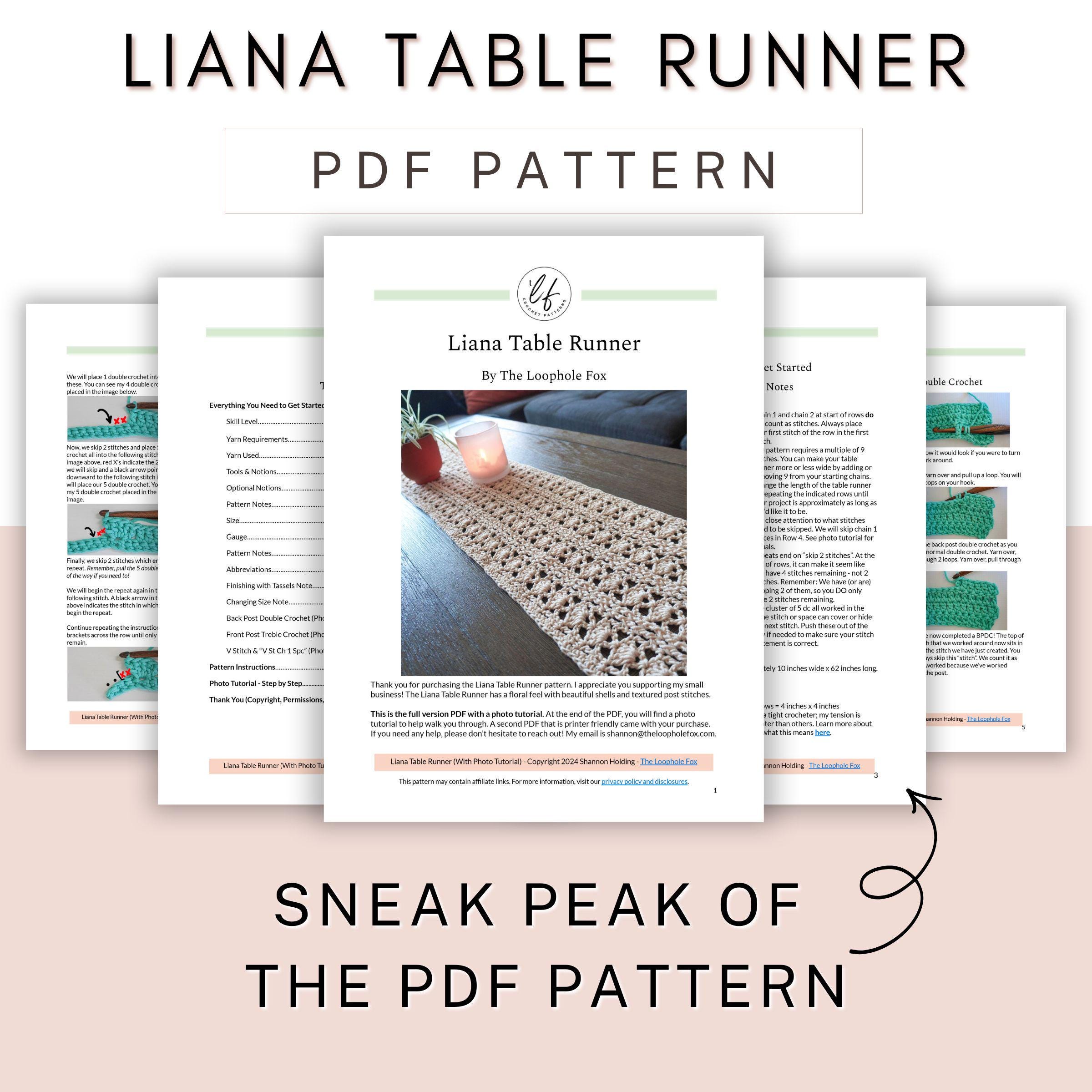 38 Table Runner Crochet Patterns to Refresh Your Home with Handmade Texture 16 Crochet Table Runner