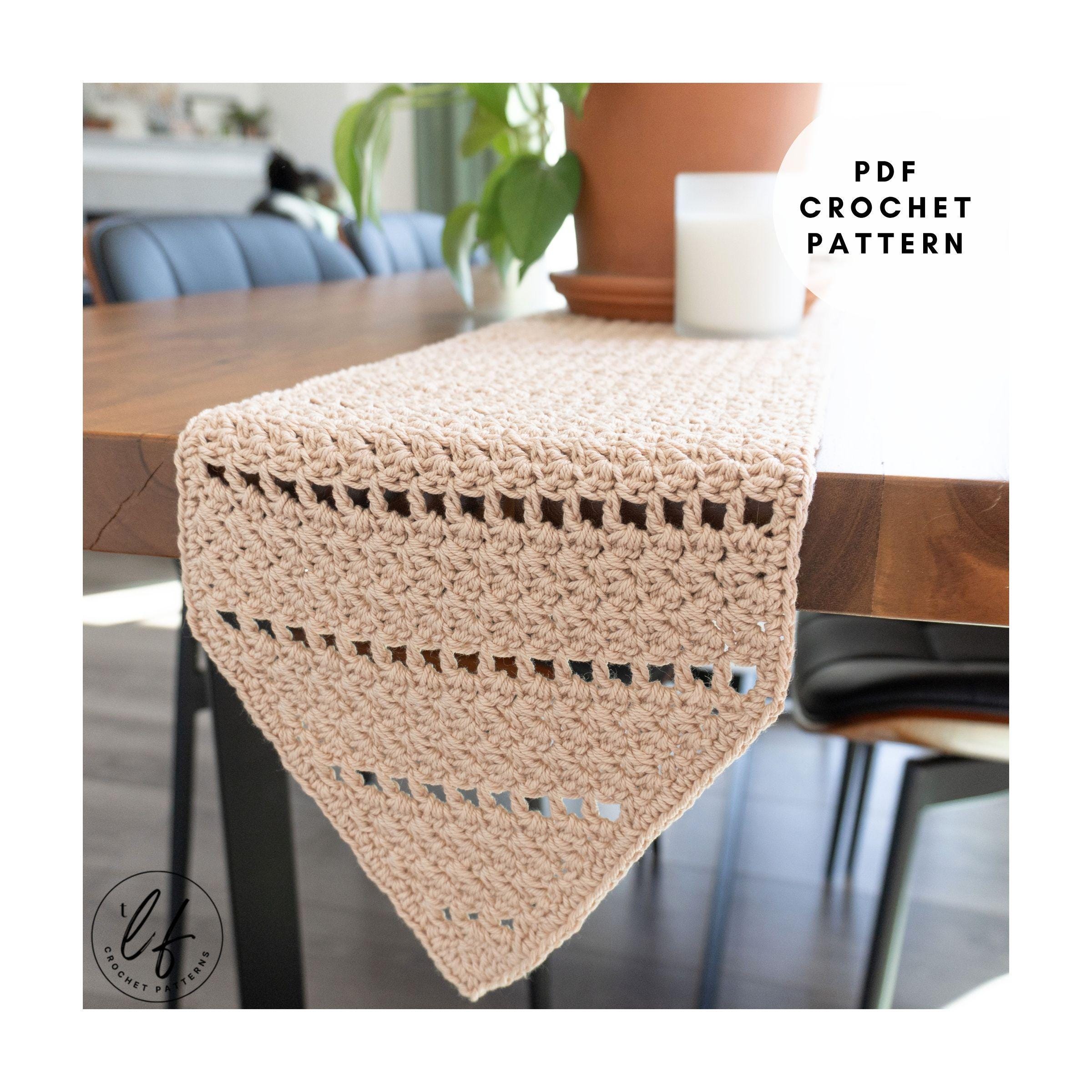 38 Table Runner Crochet Patterns to Refresh Your Home with Handmade Texture 18 Modern Crochet Table Runner