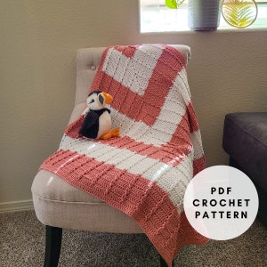 Crochet Baby Blanket Pattern PDF, Modern Crochet Baby Blanket, Cable Crochet Baby Blanket Pattern, Crochet Baby Afghan Pattern