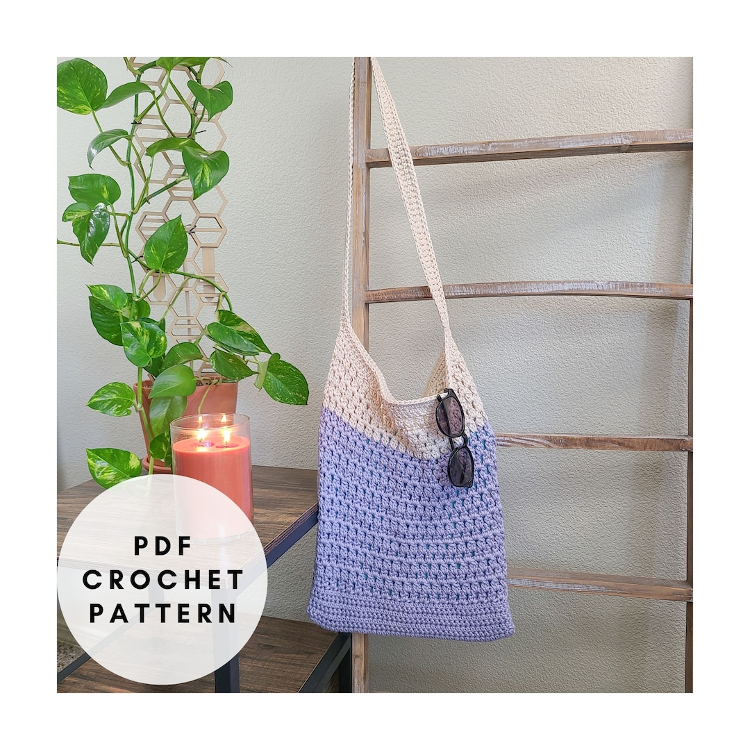 Buy Crochet Bag Pattern PDF, Crochet Tote Bag Pattern, Crochet Market Bag,  Shoulder Bag Pattern, Farmers Market Bag Online in India