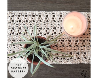 Crochet Table Runner Pattern PDF, Crochet Home Decor, Crochet Table Runner Boho, Crochet Table Decor, Crochet Coffee Table Decor