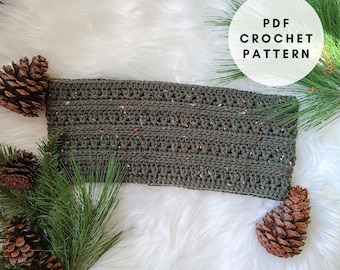 Crochet Cowl Pattern | Crochet Neck Scarf Pattern | Crossed Double Crochet Cowl | Crossroads Cowl