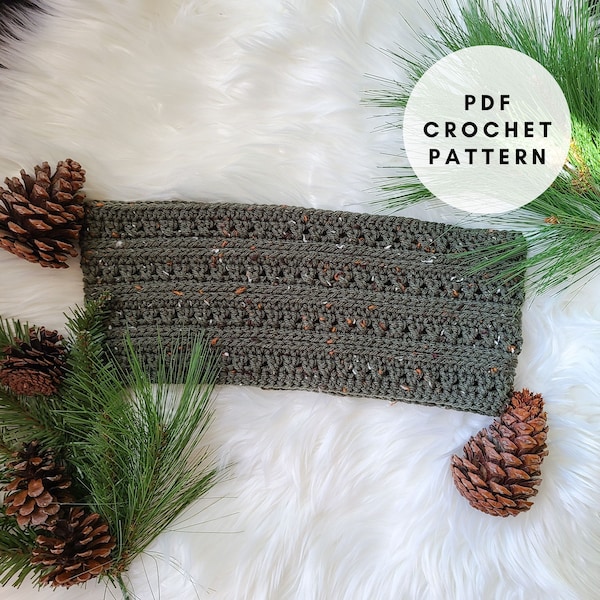 Crochet Cowl Pattern | Crochet Neck Scarf Pattern | Crossed Double Crochet Cowl | Crossroads Cowl