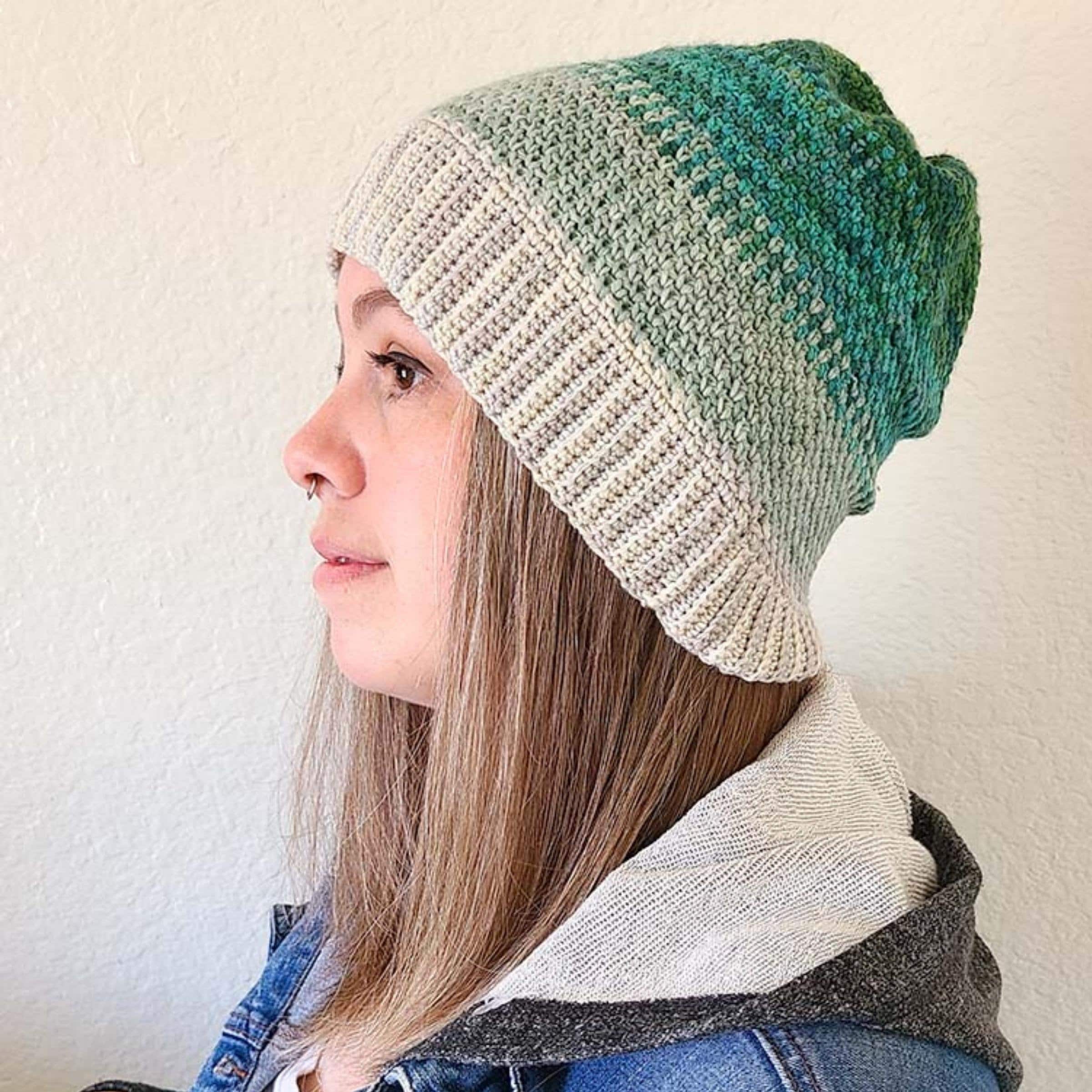 Crochet Beanie Pattern PDF, Easy Crochet Hat Pattern, Crochet Slouchy ...
