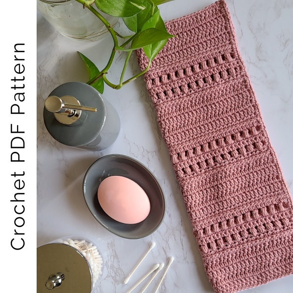 Crochet Hand Towel Pattern PDF, Crochet Towel Pattern, Crochet Hand Dry Towel Pattern