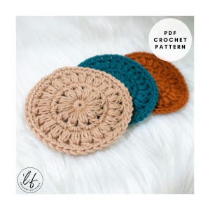 Crochet Face Scrubby Pattern PDF - Makes luxurious and eco-friendly crochet face scrubbies perfect for every day use (PDF Pattern)