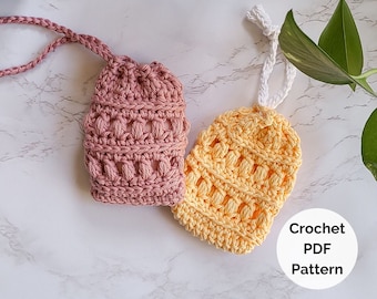 Crochet Soap Bag Pattern PDF Download, Crochet Soap Sock, Crochet Soap Holder, Crochet Soap Saver, Crochet Soap Sack, Bathroom Crochet