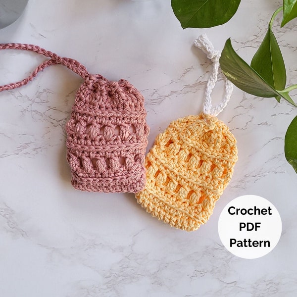 Crochet Soap Bag Pattern PDF Download, Crochet Soap Sock, Crochet Soap Holder, Crochet Soap Saver, Crochet Soap Sack, Bathroom Crochet
