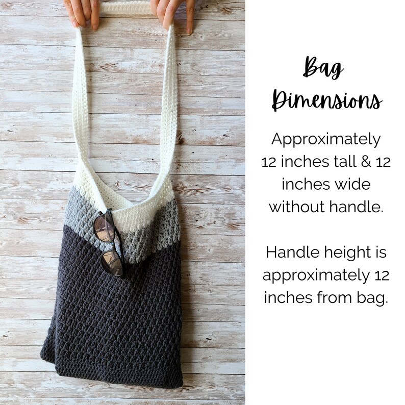Crochet Bag Pattern PDF Crochet Tote Bag Pattern Crochet Etsy