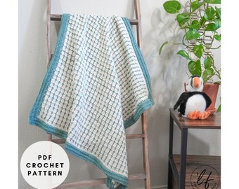 Crochet Baby Blanket Pattern PDF, Crochet Baby Afghan Pattern, Double Crochet Baby Blanket