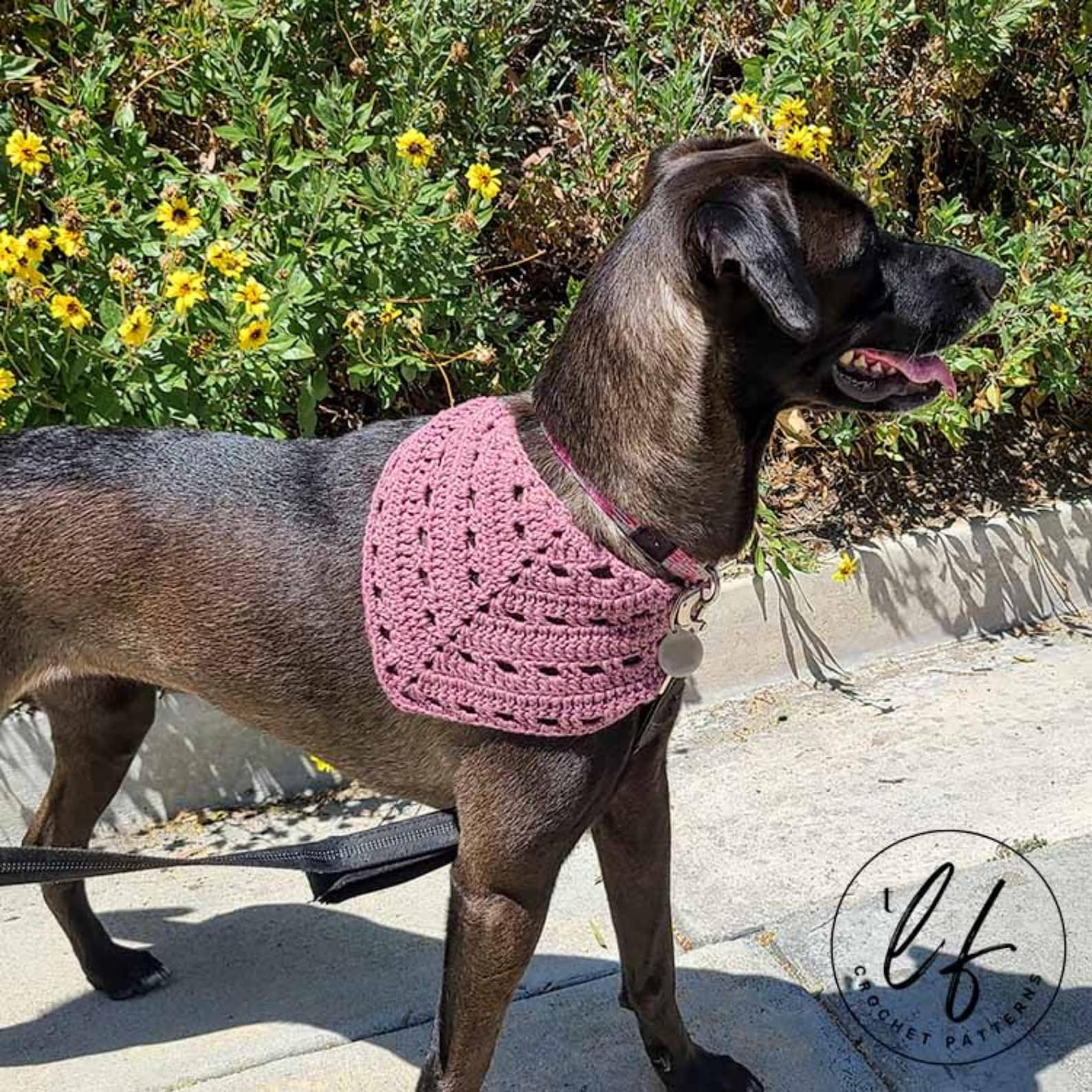 Crochet Dog Bandana Pattern PDF Crochet Pet Bandana Crochet Etsy