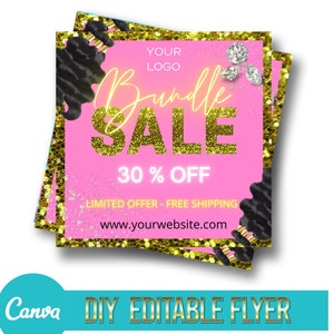 Diy hair Flyer Template, Hair Flyer