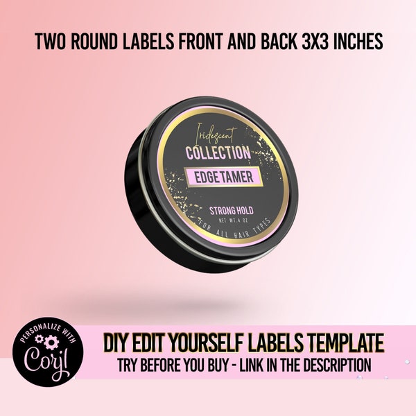 DIY Edge Control Sticker Design, Edge Control Label, diy edge control label, labels hair, labels beauty, edge control, hair bundles