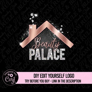 DIY Beauty logo design, Boutique Logo design, DIY fashion house logo template, Lip gloss cosmetic logo, premade text logo