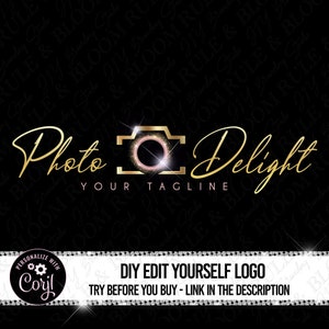 Photography Business Logo, Camera logo template, Photo Booth Logo design, Premade Photographer logo,Product Photo Logo,Wedding Photo Logo