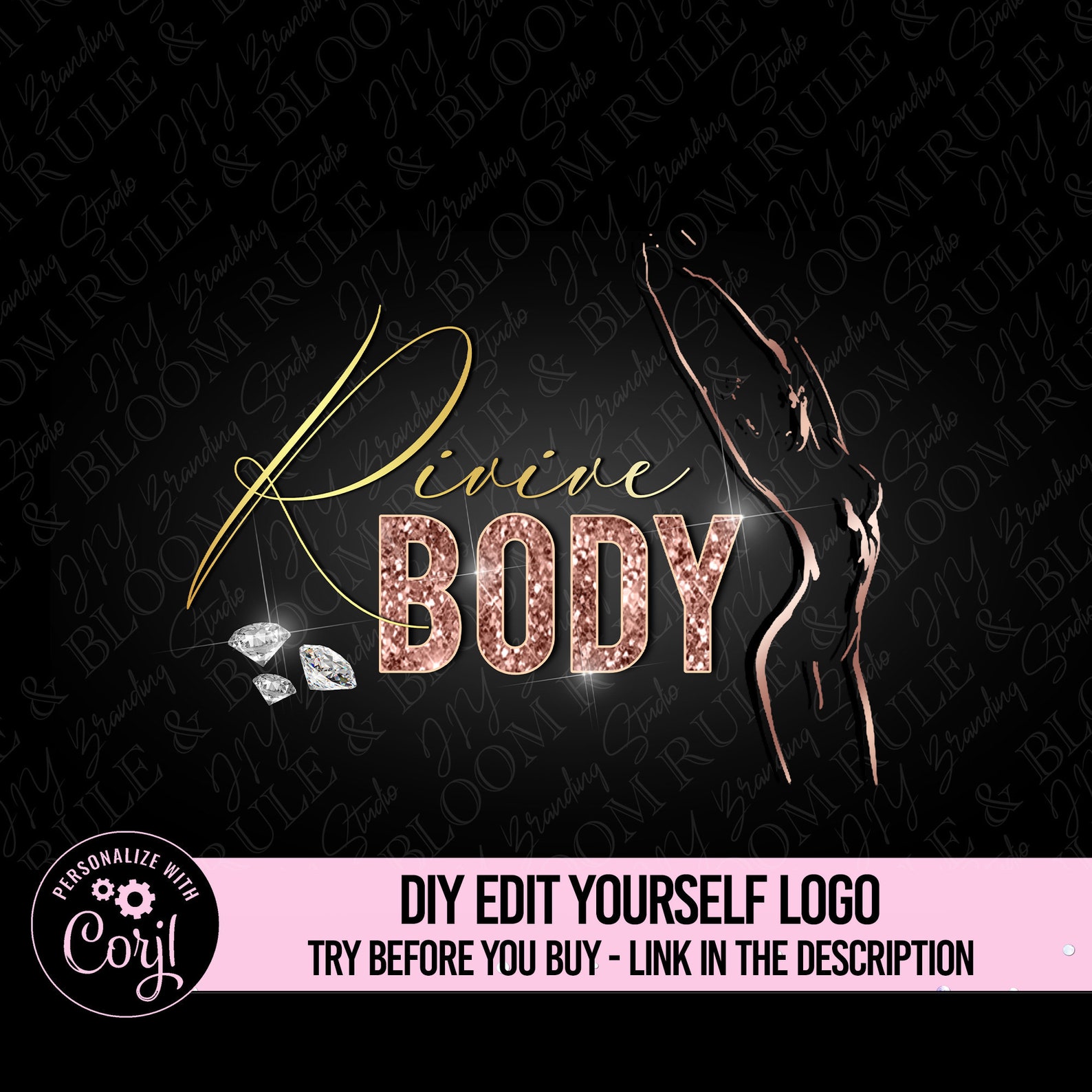 BODY CONTOURING LOGO body sculpting logo design body spa | Etsy