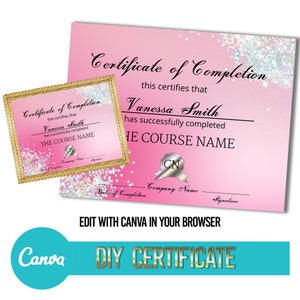Certificate of Completion Template, Diploma File