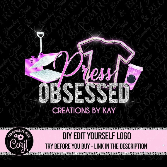 Tshirt Design Logo Heat Press Logo Template DIY Cricut Etsy