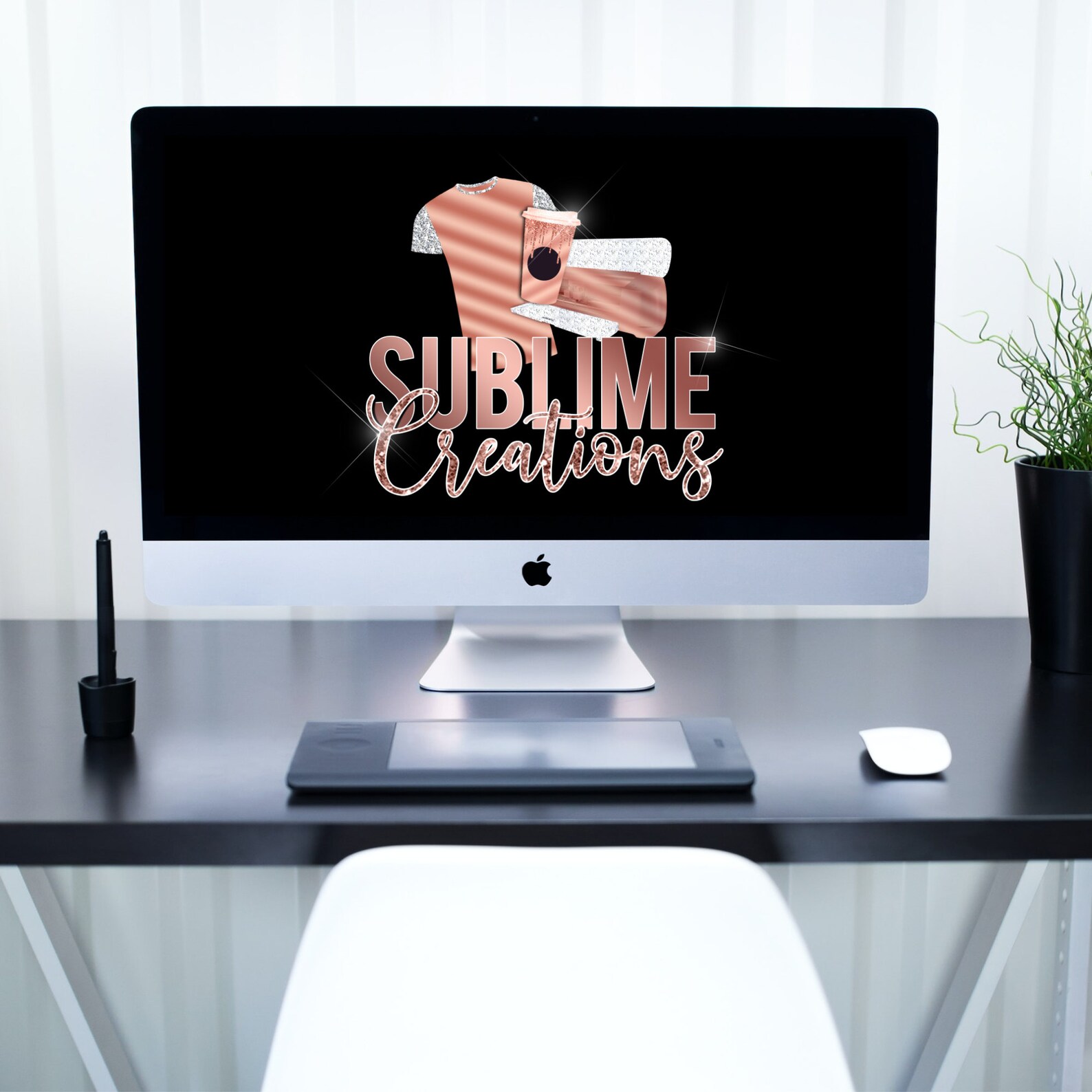 Heat Press Logo Template Cricut Logoeditable Crafting Logo Etsy