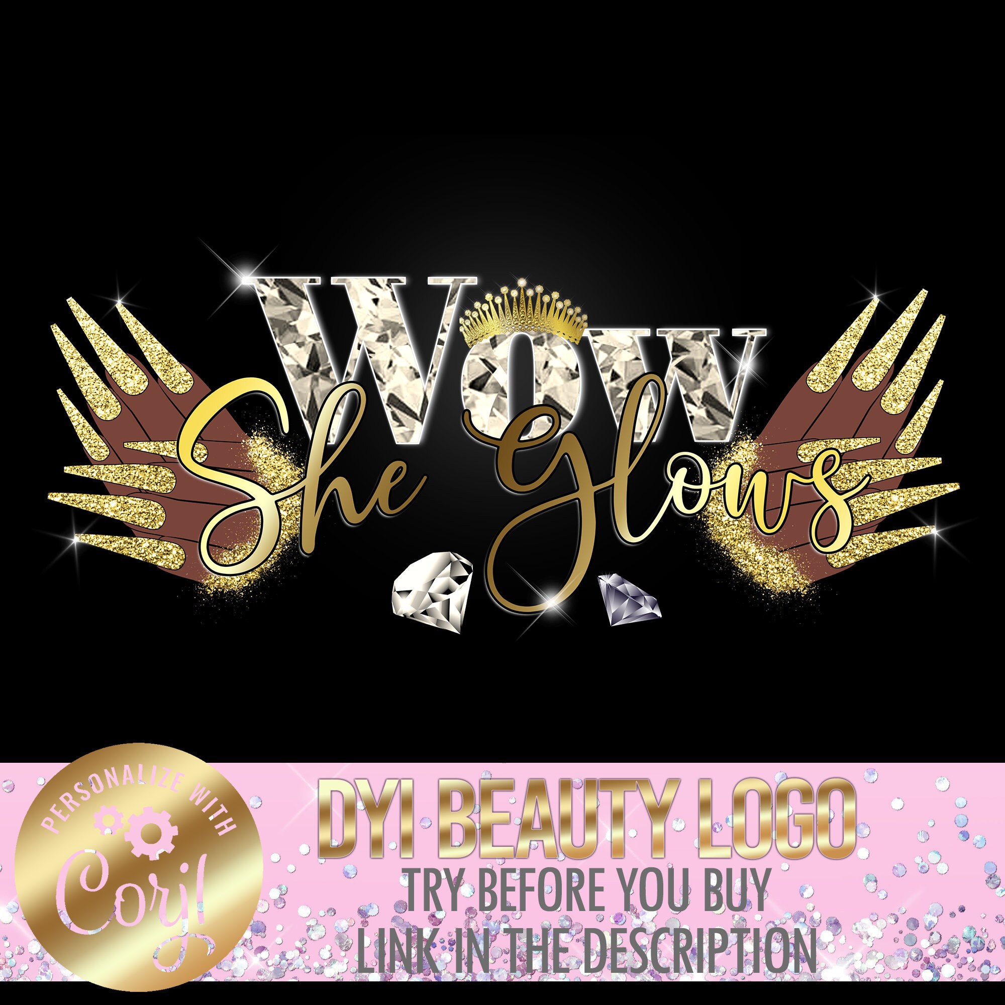 Nails Logo design Nails logo DIY Nail Logo Nail Artist | Etsy