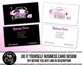 Craft Business Card design, Crafting editable business card, T-shirt Tumbler Maker Business Card, Small Business Cards
