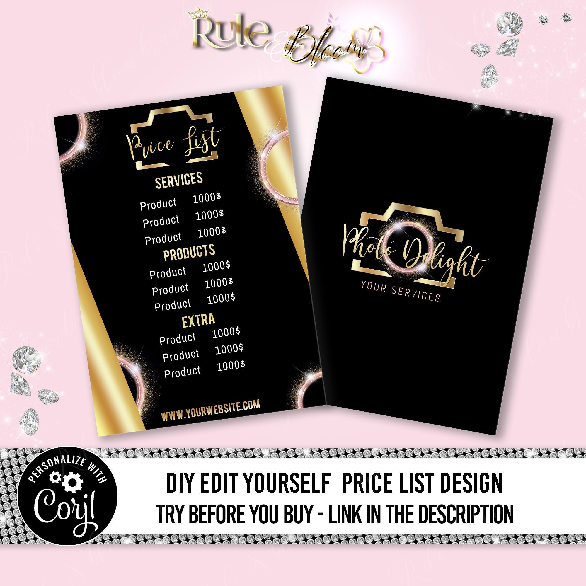 Photography Price List Template Diy Photo Booth Price List Etsy Photography Price List Template Diy Photo Booth Price List Etsy