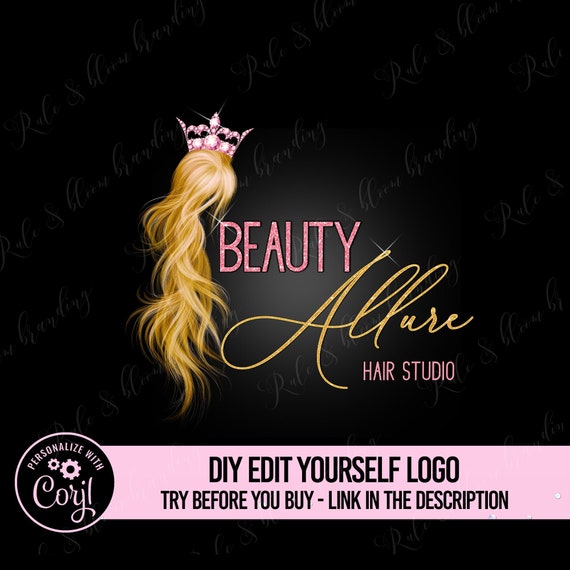 DIY Hair Extension Logo Wig Logo Design Hair Logo Design - Etsy DIY Hair Extension Logo Wig Logo Design Hair Logo Design - Etsy
