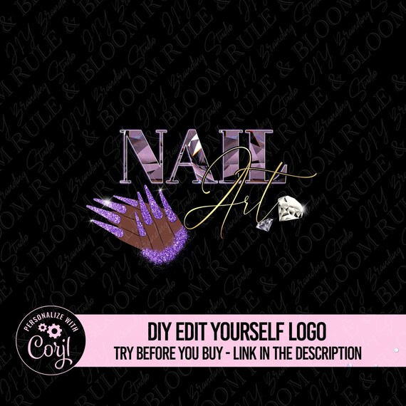 Nail Tech Logo Nail Logo Design Nails Logo Diy Logo Template