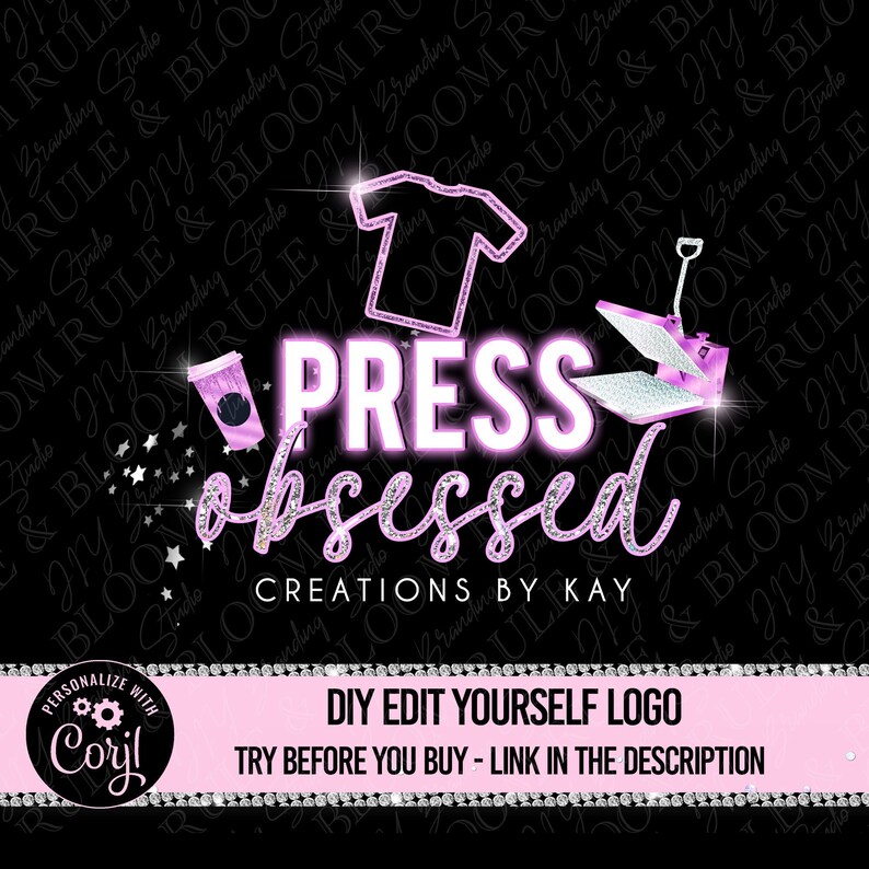 Tshirt Design Logo Heat Press Logo Template DIY Cricut Etsy Australia