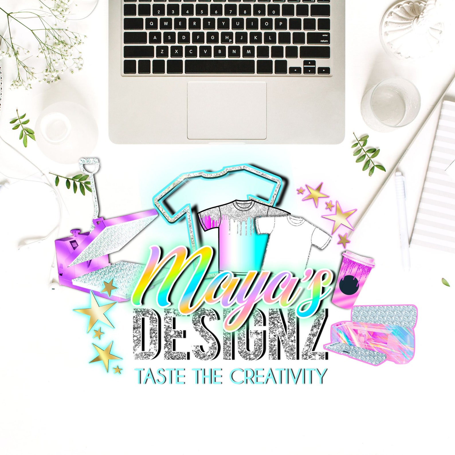 T-shirt Design Logo, Heat Press Logo Template, DIY Cricut Logo ...