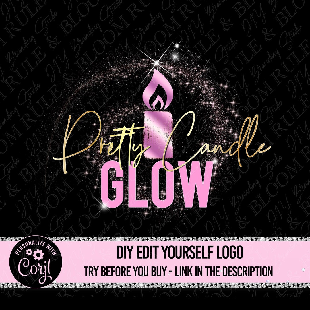 Candle Business Logo Design, Diy Candle Logo Template, Editable ...