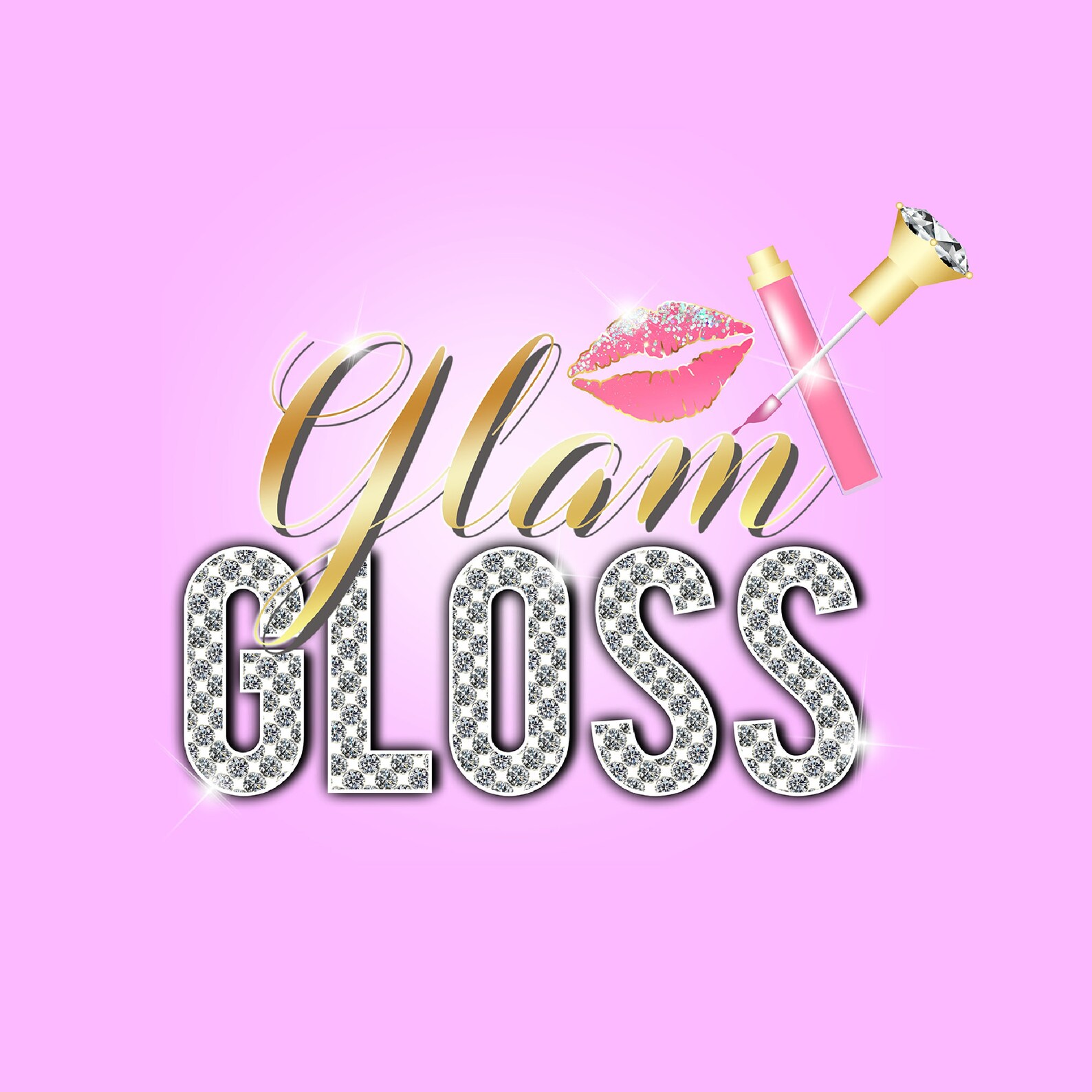 Lip gloss Logo Lipgloss Logo beauty Logo design Etsy