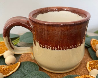 Handmade 12 oz ceramic stoneware pottery mug