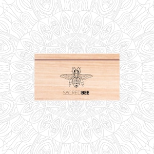 SacredBee Bamboo card stand