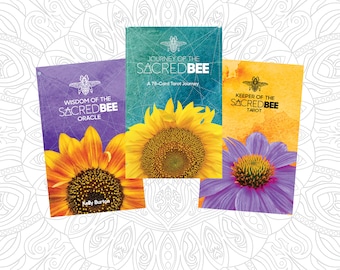 Sacred Bee 3 Deck Set: Gilded Edges, Magnetic Closure