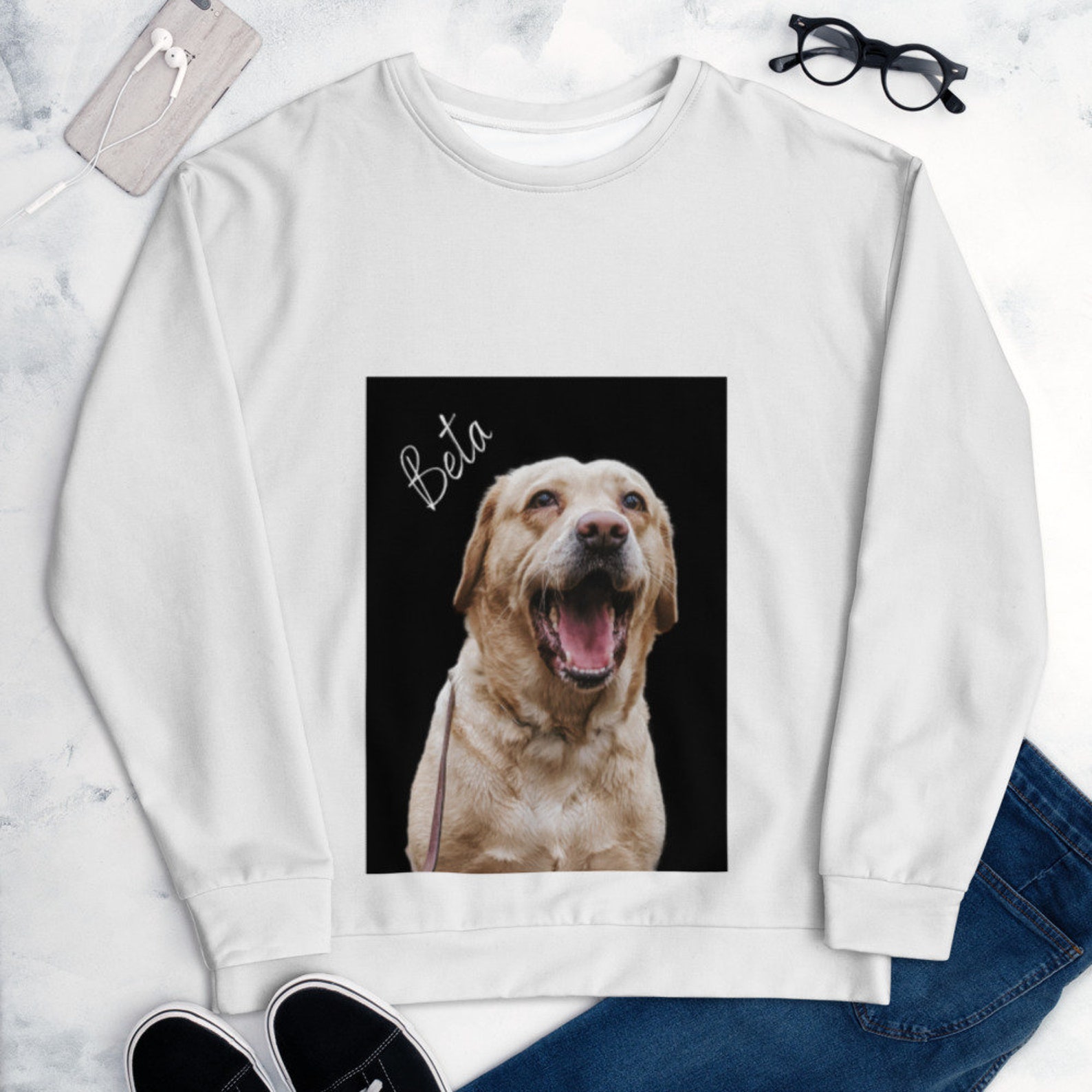 Custom dog sweatshirt matching dog and owner custom pet Etsy